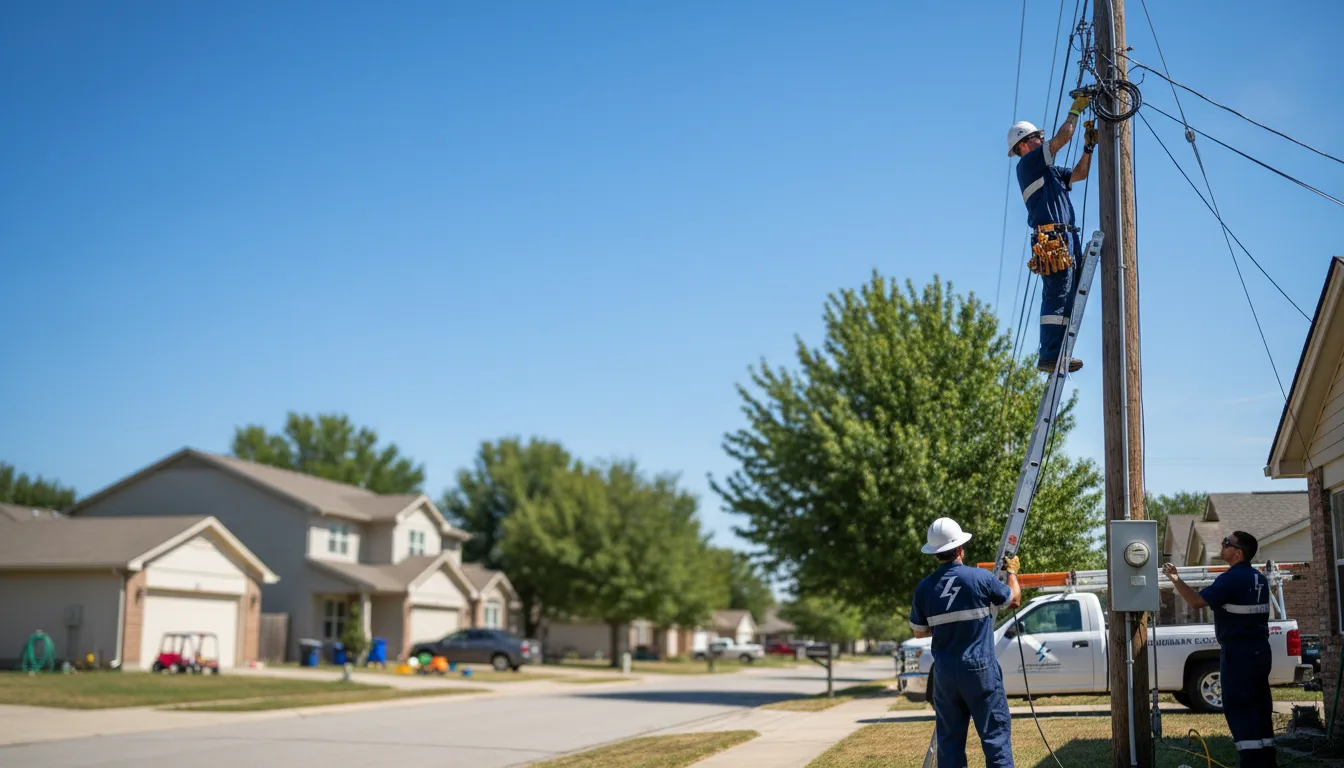 Residential electrician providing installation services in Pigeon Falls, WI
